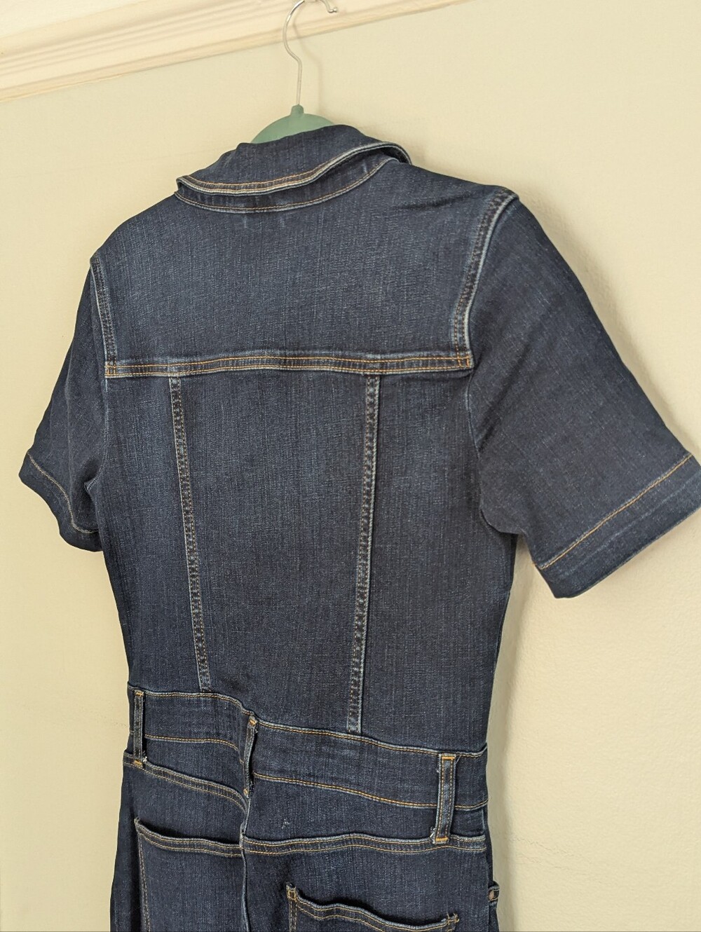 Boden Bootcut Denim Jumpsuit Sz: 6T - Picture 6 of 13